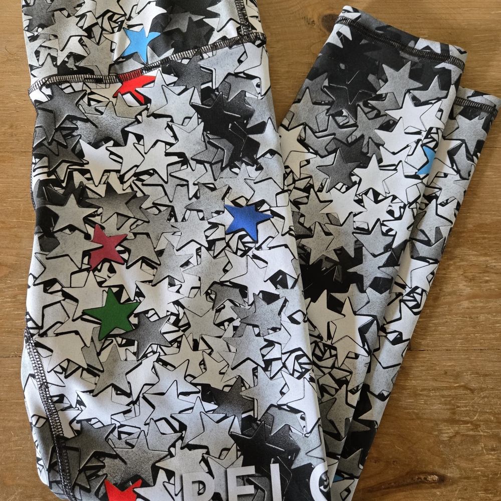Star Patterned Kids Leggings